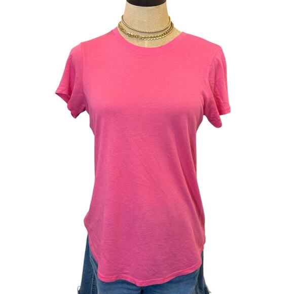 VINCE Pink S/S Crew Neck Tee T-Shirt Shirt Blouse Women size XS - Picture 1 of 6